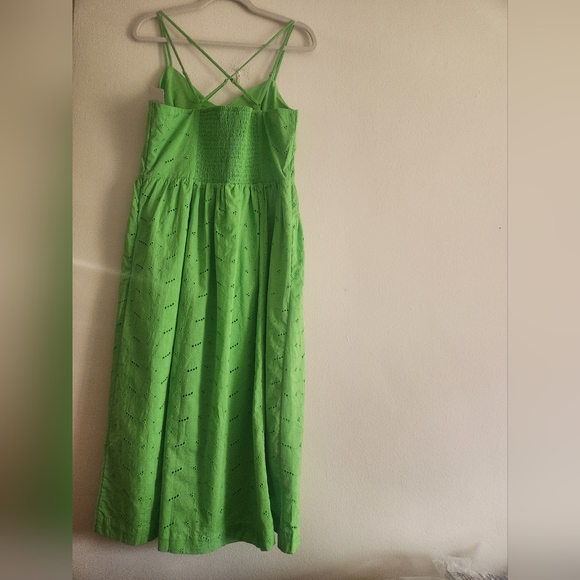 Women's Eyelet Midi Sundress - A New Day Green BNWT - Picture 3 of 11
